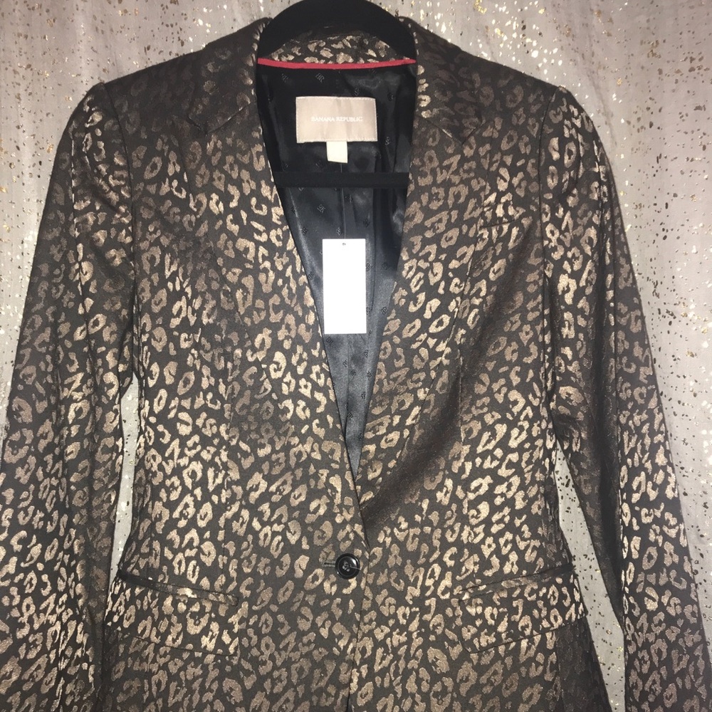 Leopard Print Blazer